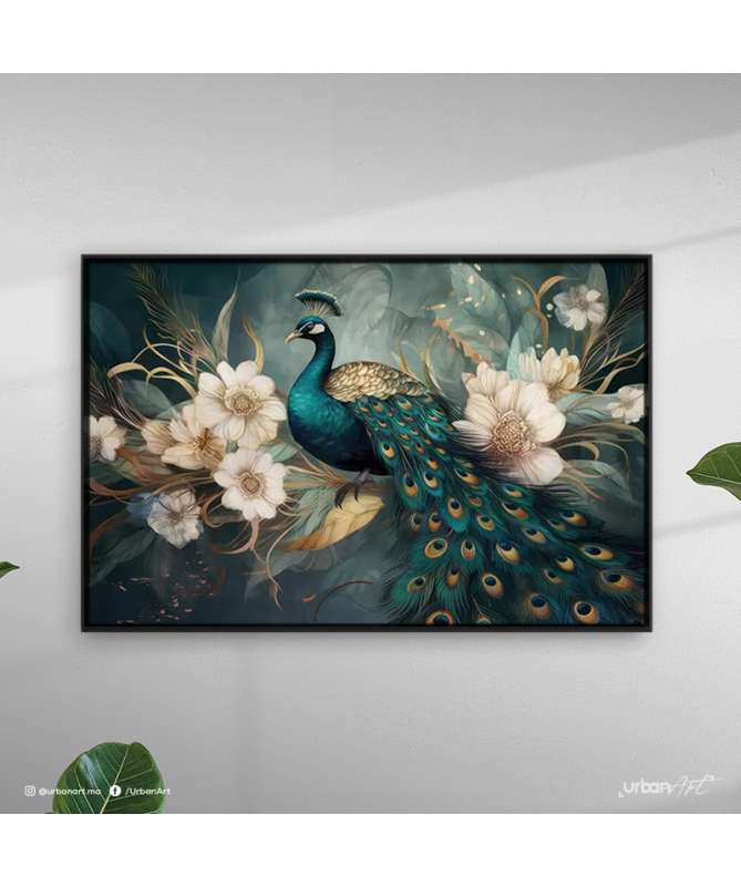 Tableau abstrait nature Oiseaux