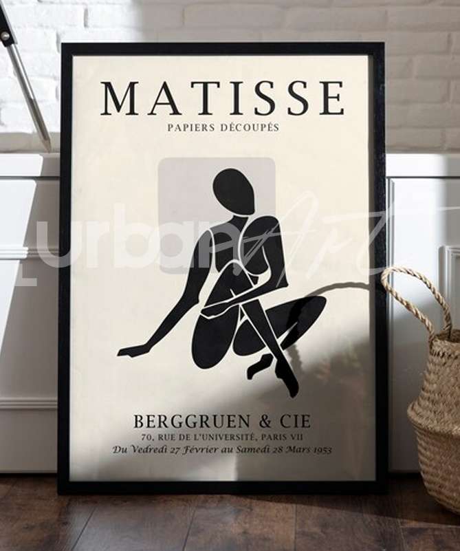 set poster Matisse en noir et blanc