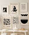 set poster Matisse en noir et blanc