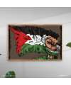 Tableau Abstrait drapeau de la palestine