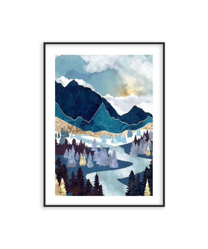 Poster Paysage Lac de Montagne