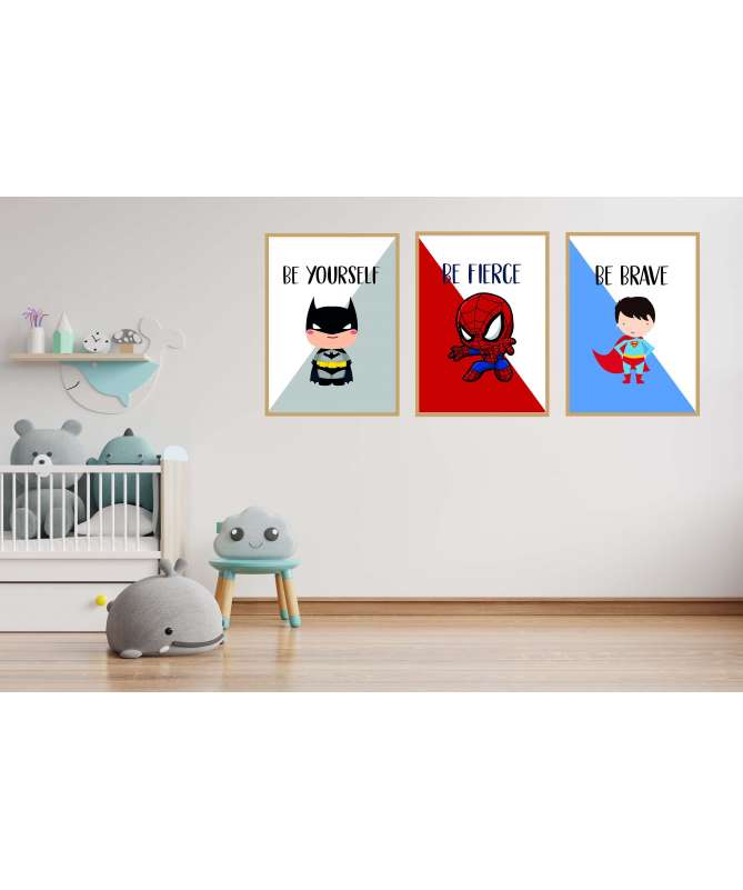 Set Poster Baby super héros