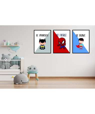 Set Poster Baby super héros