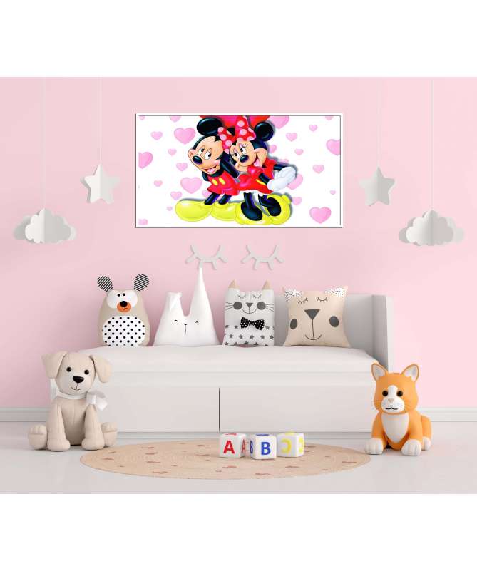 Tableau décoratif Mickey & Minnie