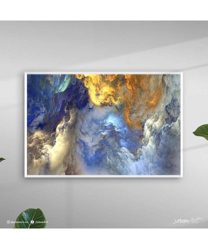 Tableau décoratif Nuages Bleu