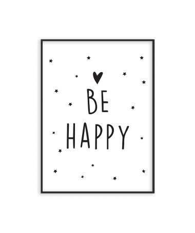 Poster Be happy