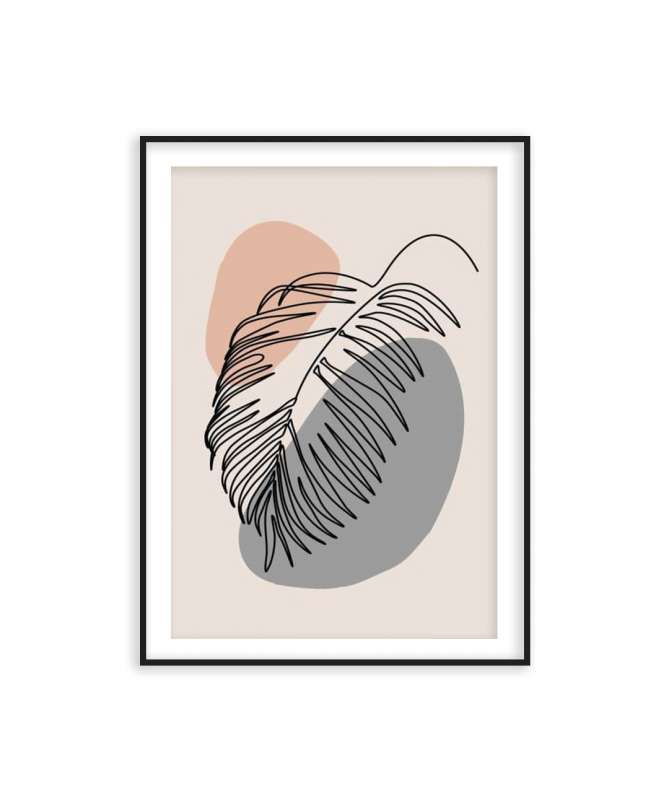 Poster abstraite minimaliste naturel
