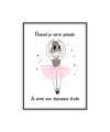 Poster petite ballerine