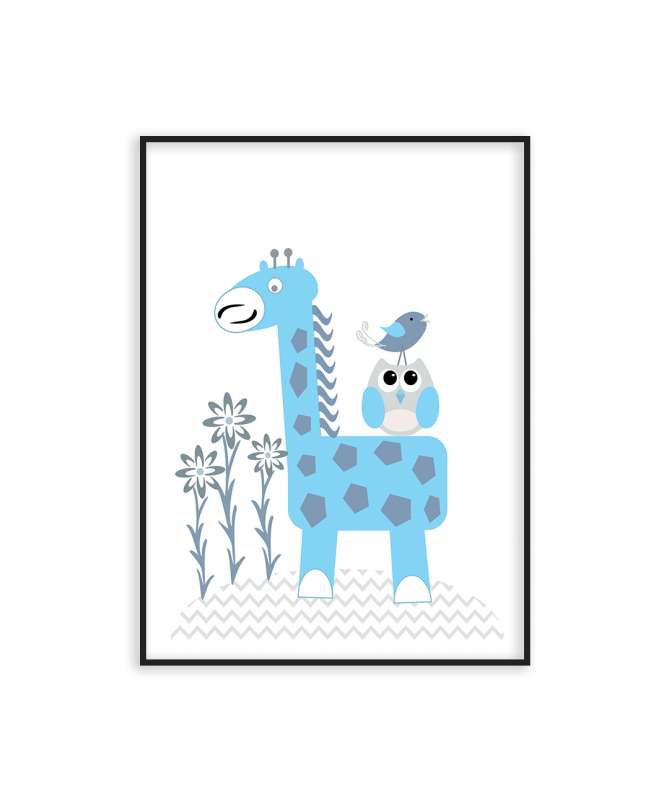 Poster petite girafe