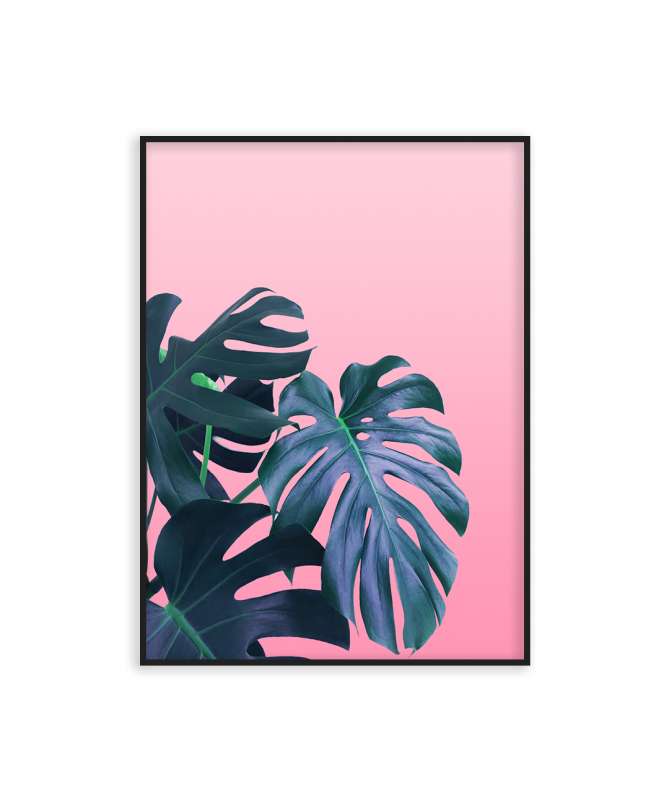 Poster tropical bleu