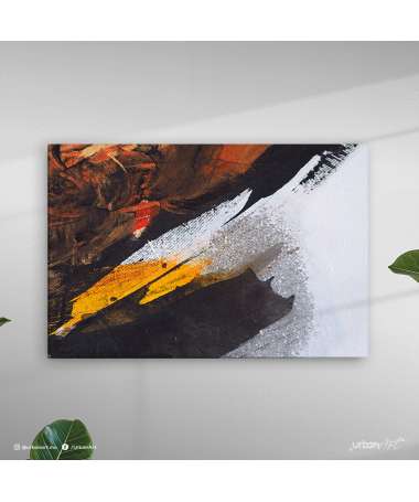 Tableau abstract oil painting - Sans cadre
