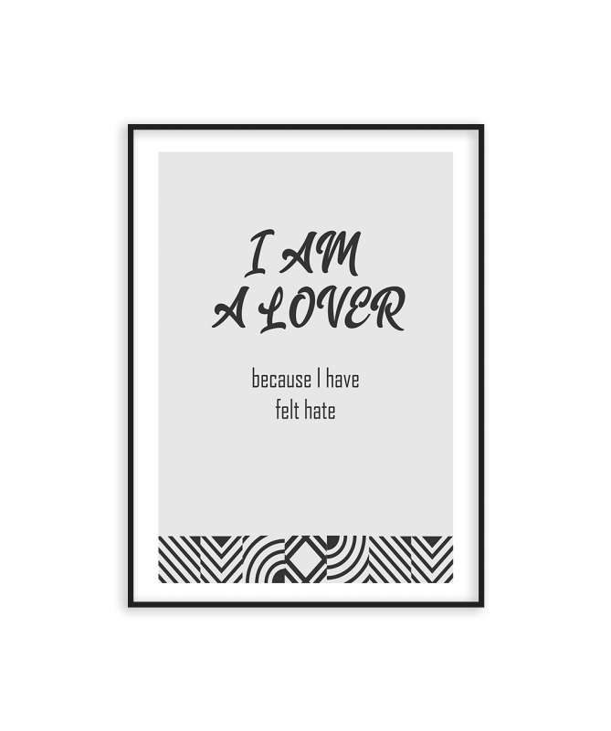 Poster I am a lover