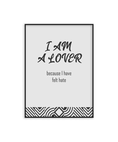 Poster I am a lover