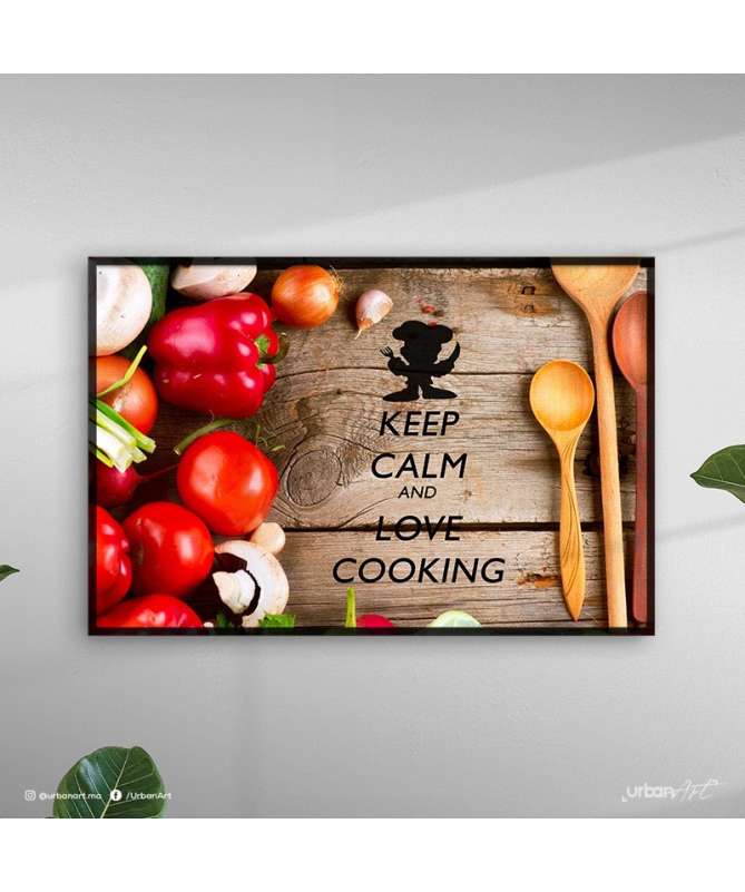 Keep Calm And Love Cooking - Tableau cuisine