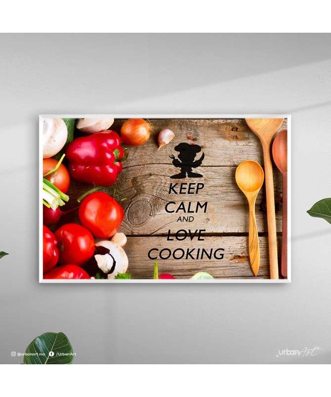 Tableau décoratif Keep Calm And Love Cooking