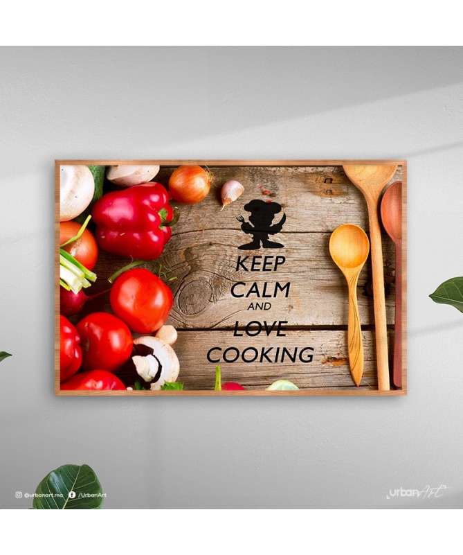 Tableau décoratif Keep Calm And Love Cooking