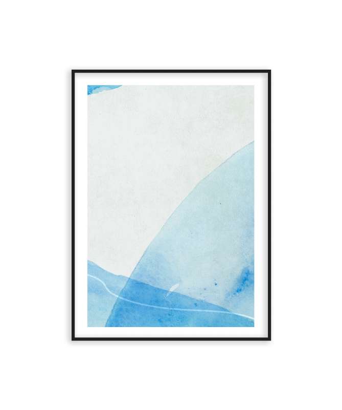 Poster abstrait bleu