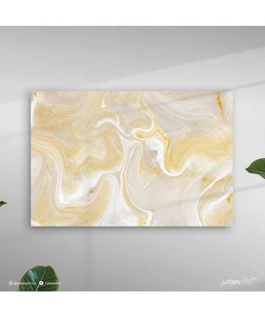 Tableau abstrait aquarelle beige