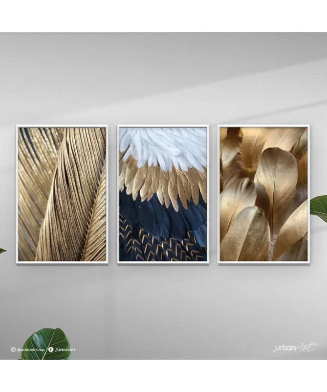 Tableaux décoratifs - Tableau décoratif Blue Feathers - Décoration