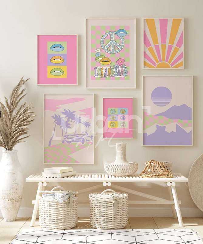Set Poster Aesthetic pink gallery