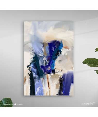 Tableau décoratif - Large Blue Abstract