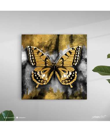 Tableau décoratif - Papillon doré