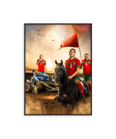 Poster Morocco vs Spain