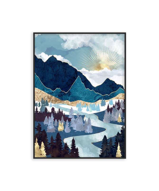 Poster Paysage Lac de Montagne