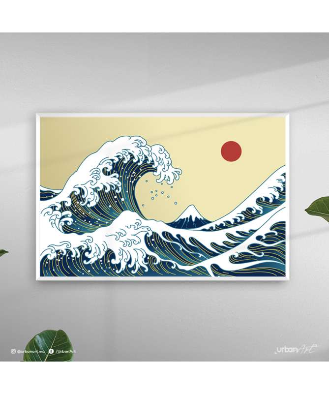Tableau moderne Océan de Kanagawa