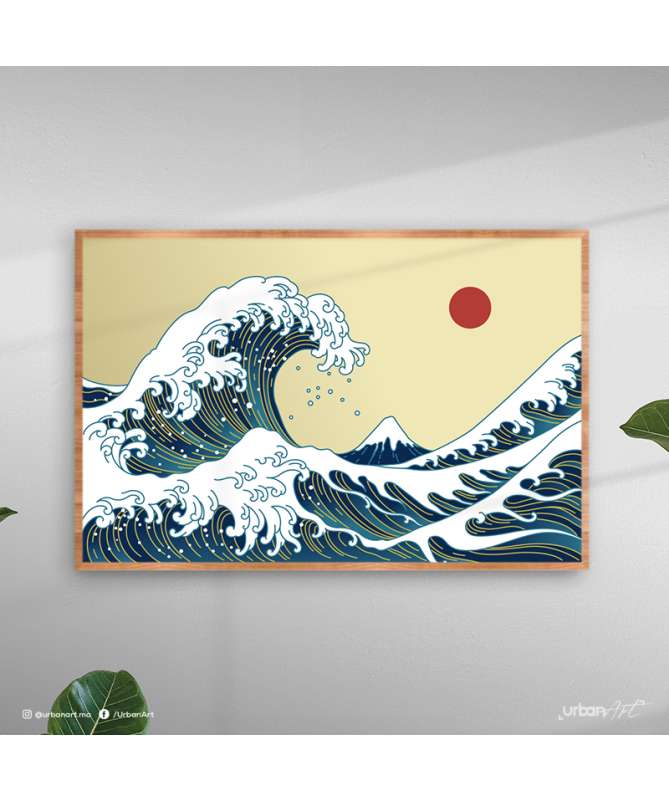Tableau moderne Océan de Kanagawa