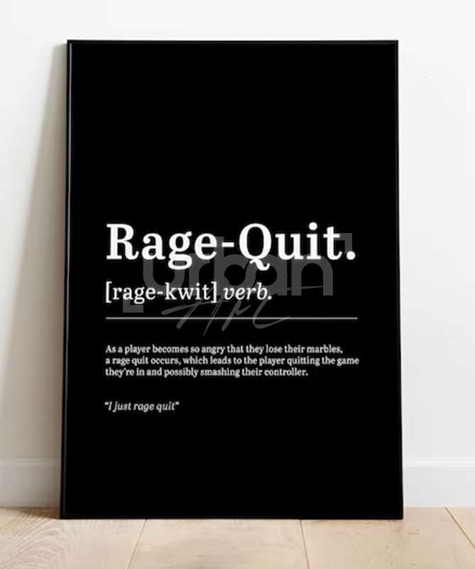 Rage-quit, Lag and Noob - Set de poster