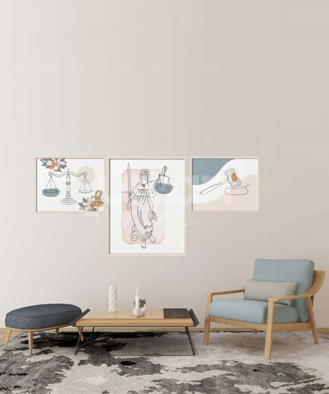 Set Poster Attorney gallery wall