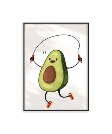 Poster Avocado workout