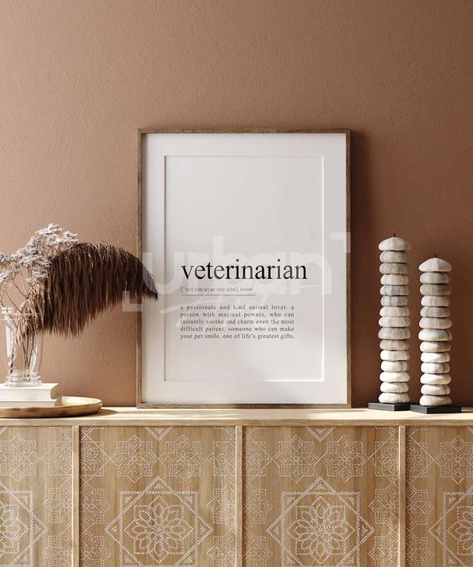 Poster Définition de vétérinaire