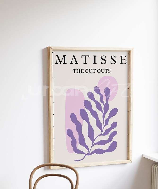 Set Poster 6 Purple Matisse