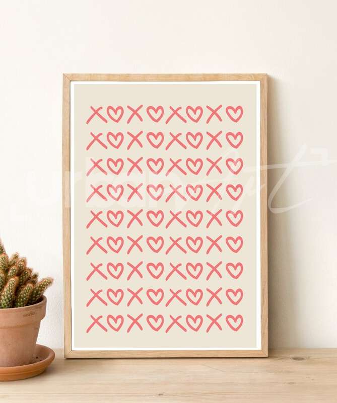 Set Poster Galentines Day Cadeaux