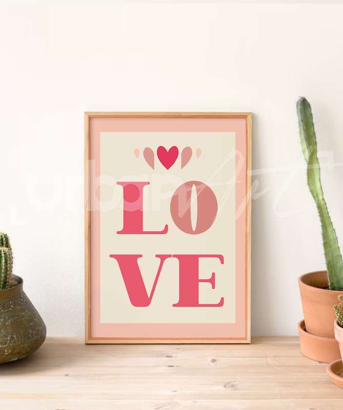 Set Poster Galentines Day Cadeaux