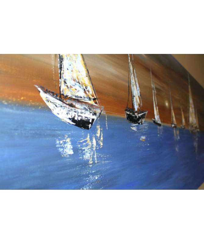 Tableaux Acrylique painting bateau