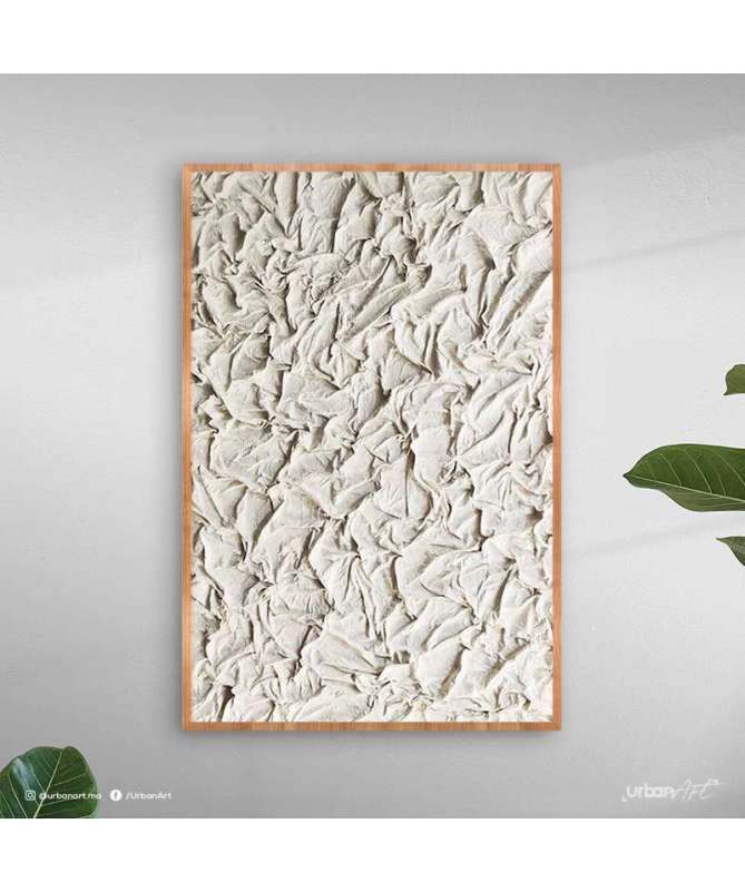 Tableau Drapé Art white