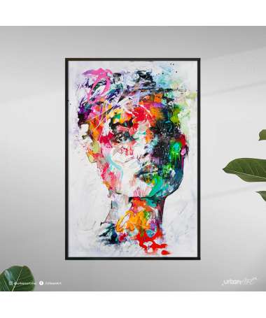 Tableau décoratif Colorful woman portrait