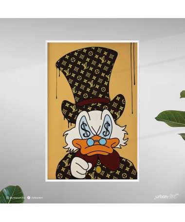Tableau décoratif Donald Duck  Argent