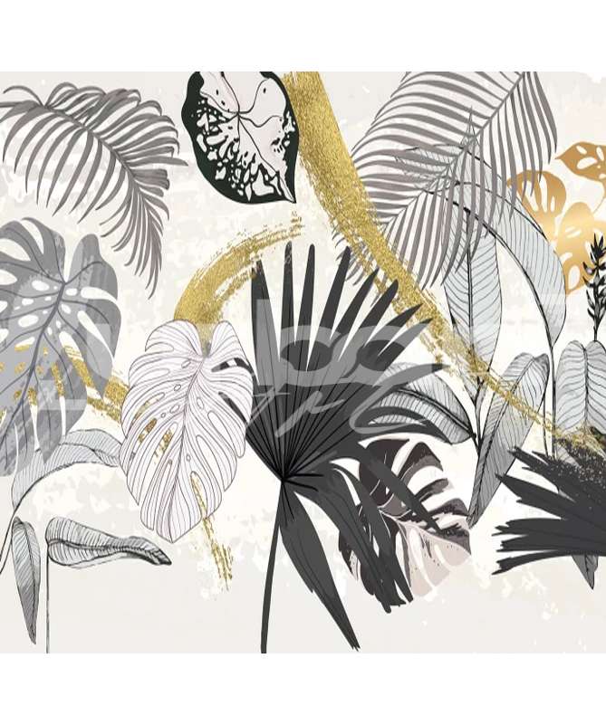 Papier Peint feuilles de palmier