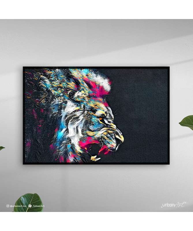 Tableau décoratif Crazy Lion