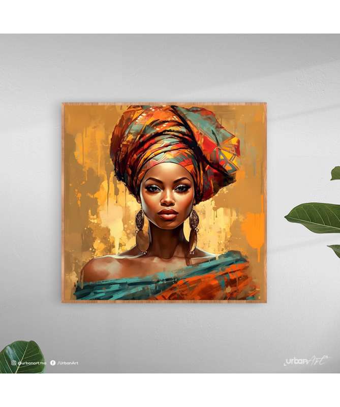 Tableau Aquarelle Femme Africaine