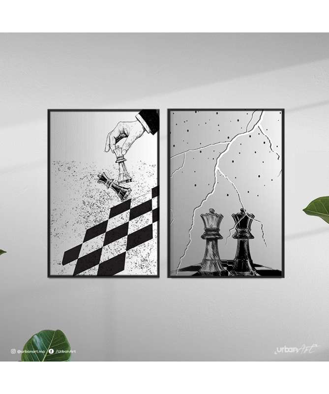 Tableau Moderne Chess Prints Gallery Wall