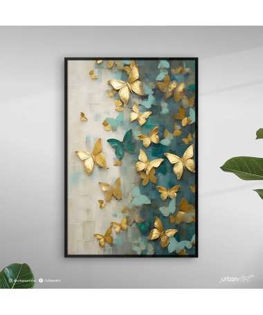 Tableau Abstrait - Butterflies Abstract