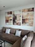 Photo from customer for Tableau abstrait Beige Brown