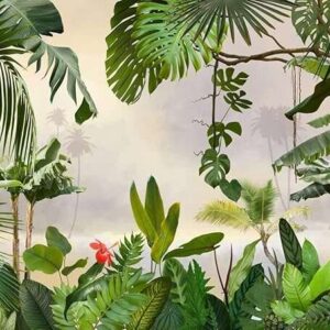Papier peint tropical de la forêt