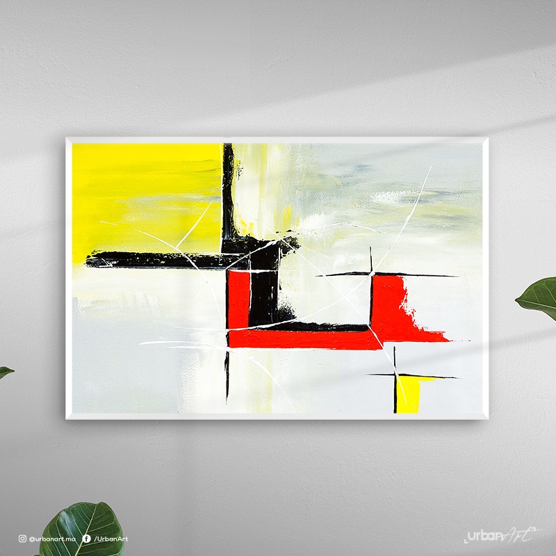 Tableau abstrait évanescent