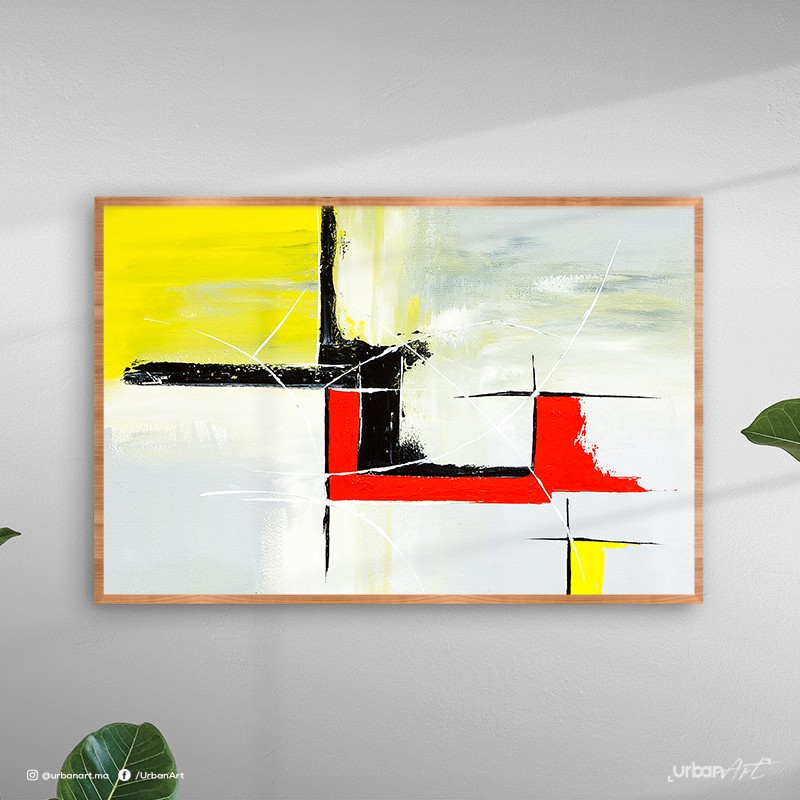 Tableau abstrait évanescent